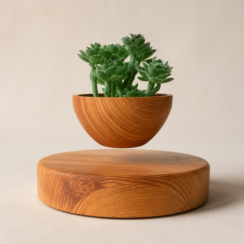 Hoverstone PS Wooden Bowl Planter