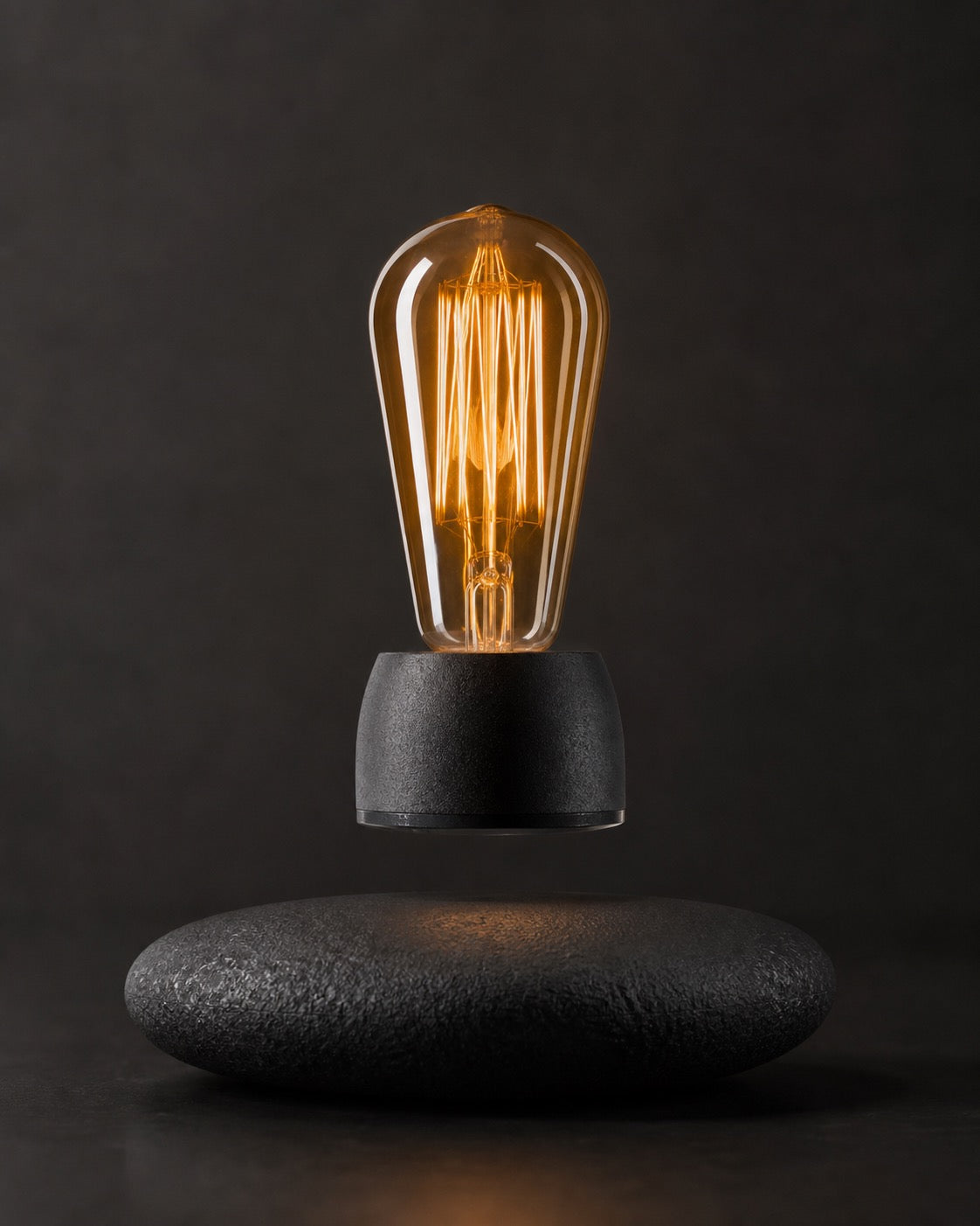 Hoverstone Light Edison levitating bulb detail