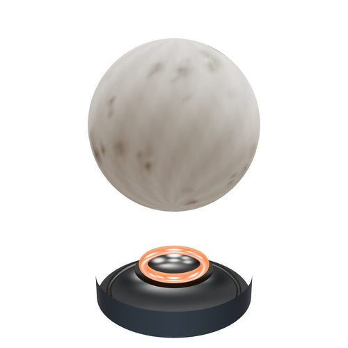 Hoverstone concept levitating moon lamp 3D model v3